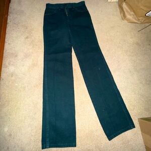 Wrangler dark green boot cut jeans